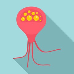 Poster - Disease virus icon. Flat illustration of disease virus vector icon for web design