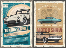 Retro Cars Tuning Service, Vintage Motor Show