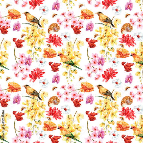 autumn leaves on white background
