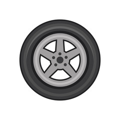 Canvas Print - Vector illustration of  tire