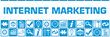 © ileezhun - Internet Marketing Blue White Box Grid Business Symbols