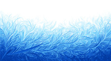 Winter Blue Ice Frost Christmas Background. Vector Illustration