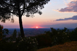 Fototapeta Niebo - Sunset in Tuscany