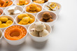 © Arundhati - Rangoli of Assorted Indian sweets/mithai in bowl for Diwali or any other festivals, selective focus