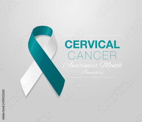 Fotografía Cervical Cancer Awareness Calligraphy Poster Design