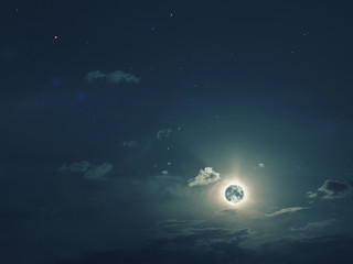 Wall Mural - big moon