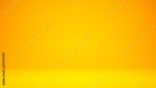 Fotomural 3D Illustration. Plain two toned festive yellow background