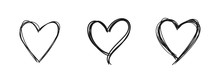 Heart Doodle. Hand Drawn Love Symbol.