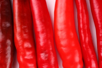 Wall Mural - A lot of red hot pepper close up