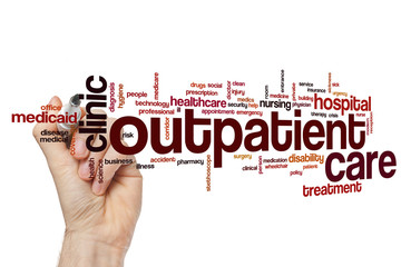 Poster - Outpatient care word cloud