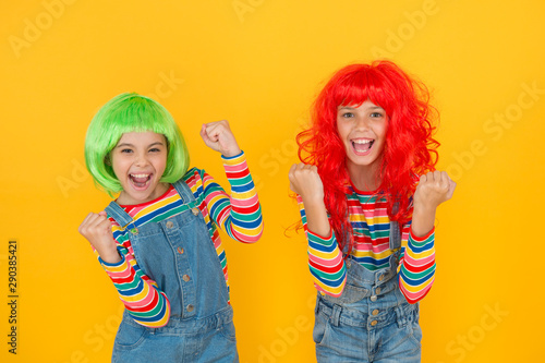 Sisters Having Fun Semi Permanent Color Cream Colored Clip In
