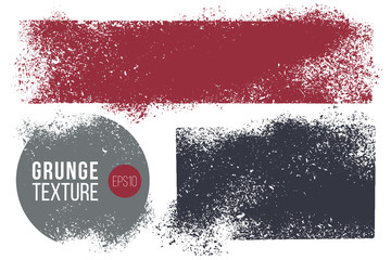Wall Mural - grunge collection, badge or lable set . vector distress textures in rectangular and round shapes. te
