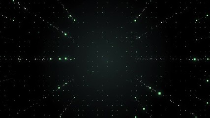 Digital binary code matrix moving background. Coding and technology concept.