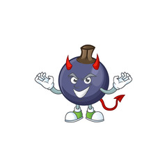 Sticker - Devil fresh blackcurrant cartoon for healthy diet