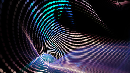 Wall Mural - abstract background element. fractal graphics series. composition of glowing lines and mosaic halfto