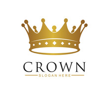 Crown Logo Template Vector Icon Illustration Design - Vector