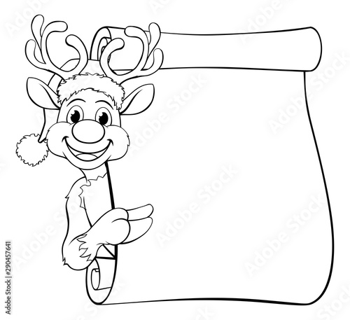 Christmas reindeer in a San...