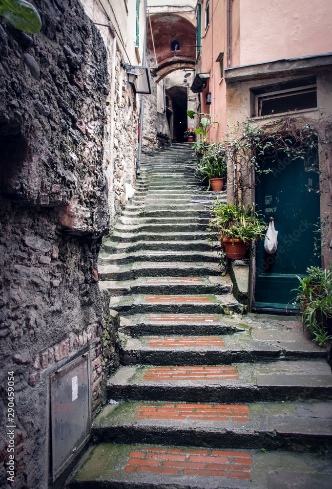 Paysages des Cinque Terre en Italie - obrazy, fototapety, plakaty 
