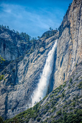 Sticker - Waterfalls in Yosemite National Park in California, USA