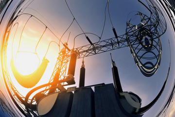 Wall Mural - main power plant energy ideas and energy saving