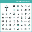 © imaagio.stock - Flat pharmacy and healthcare icon set. Third group. Isolated vector illustration