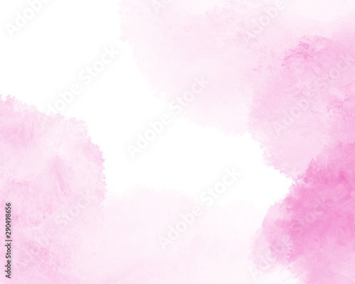 Pink abstract watercolor background