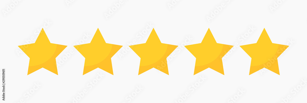 Stars quality rating icon. - obrazy, fototapety, plakaty 
