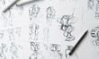 © Chaosamran_Studio - Animator designer Development designing drawing sketching development creating graphic pose characters sci-fi robot Cartoon illustration animation video game film production , animation design studio.