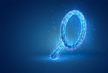 Wall Mural - 3d vector symbol, volumetric object on a blue background. layout for business and presentation