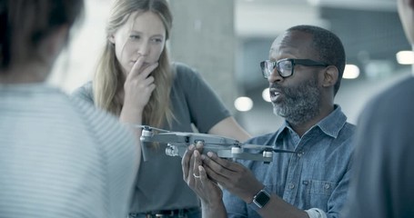 Team working on drone development