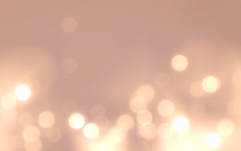 Abstract Rose Gold Bokeh Background	
