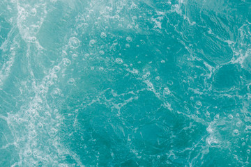 Wall Mural - Turquoise green sea, abstract water nature background