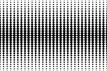 Poster - Gradient of rhombus diamonds . Halftone effect. Repeating background texture. Vector illustration.