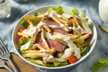 Wall Mural - Homemade Pittsburgh Salad with Steak