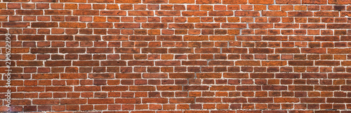 Photo old red brick wall background