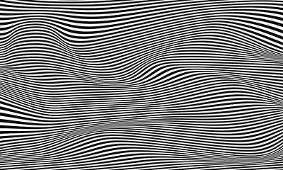 Poster - Optical illusion striped wrapped background vector design.