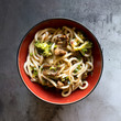 Udon Noodles with Beef and Broccoli