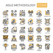 Agile Methodology , Thin Line and Pixel Perfect Icons