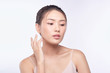 © makistock - attractive asian woman skin care image on white background