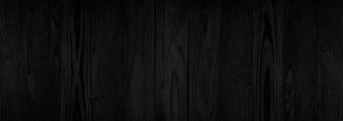 Wall Mural - Wood texture or black wood background.  