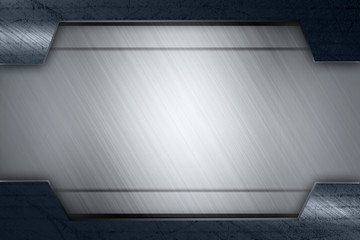 Sticker - metal frame texture background