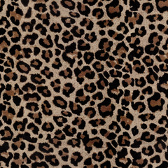 Wall Mural - leopard skin texture seamless pattern 