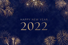 Happy New Year 2022 Greeting Card