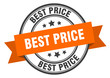 best price label. best price orange band sign. best price