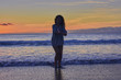 © PriscilaGher - funny girl at sunset on the beach
