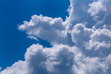 Dramatic blue sky with clouds for backgroud, texture