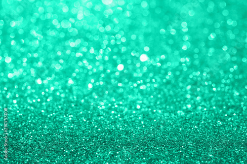 Abstract Composition Mint Green Glitter Light Background With Beautiful Bokeh Stock Photo Adobe Stock
