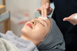 © marchsirawit - Rejuvenating facial gas treatment. Face peeling procedure in a beauty clinic.