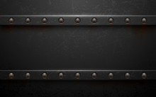 Dark Metal Background With Rivets