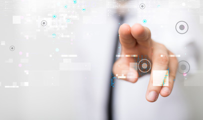 Software, web development, programming concept. Abstract Programming